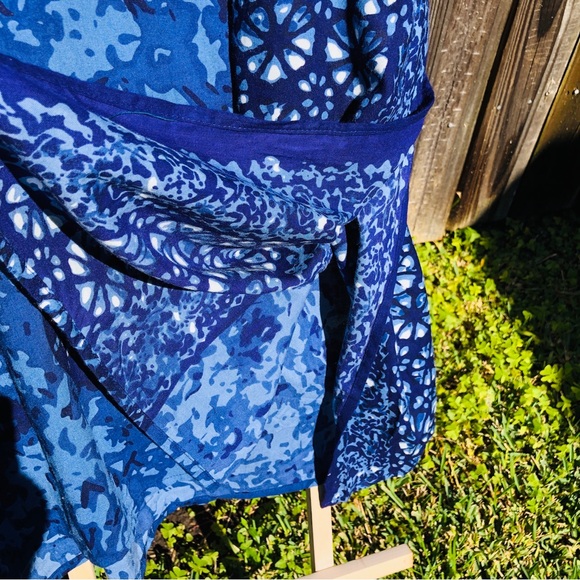 Metropolitan Batik caftan Blue OS Beach coverup - Picture 7 of 13